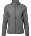 PR812 Premier Ladies Windchecker® Recycled Printable Soft Shell Jacket Dark Grey colour image